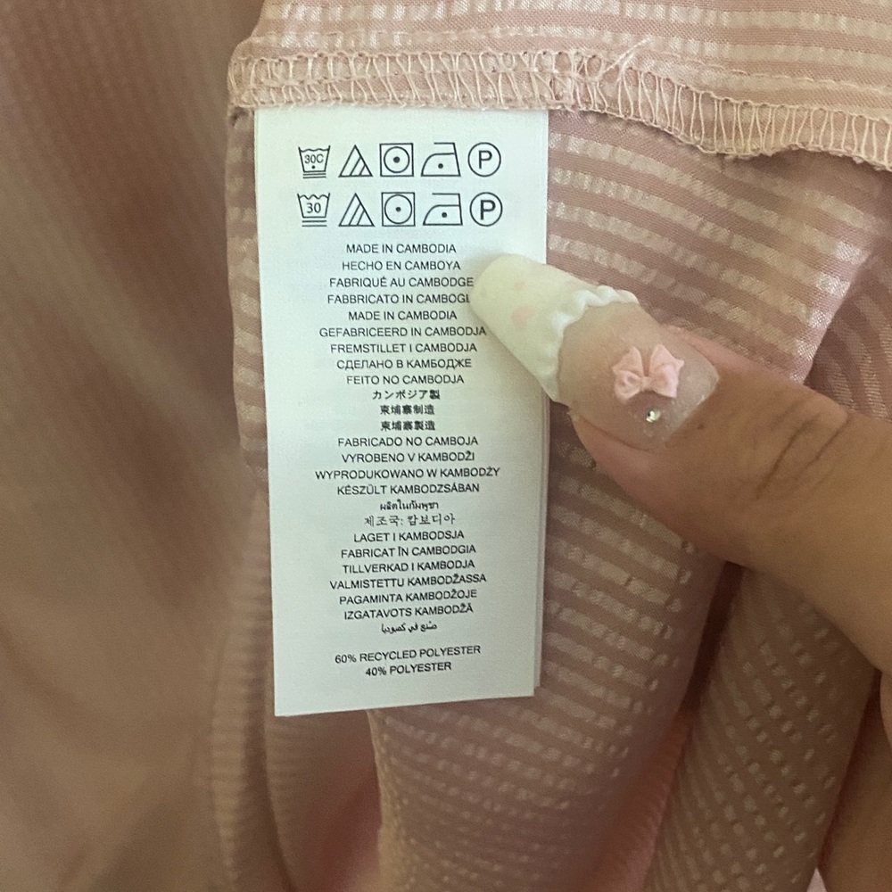 NWT Michael Kors Elegant Rosewater V-Neck Blouse, Size 1X - Picture 6 of 6